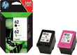 HP 62 Tintenpatrone – Schwarz, Cyan, Magenta, Gelb – 2er-Pack