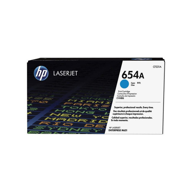 HP 654A Toner – Cyan – 1 Stück