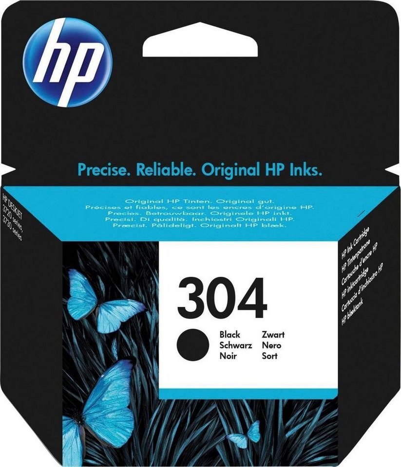 HP 304 Tintenpatrone – Schwarz – 1 Stück