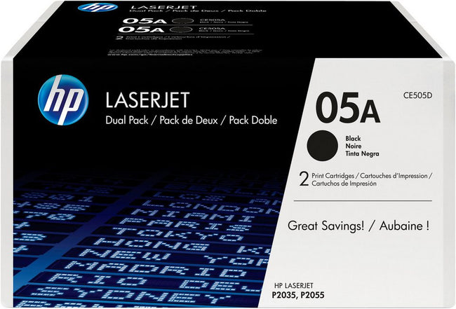 HP 05A Toner – Schwarz – 2er-Pack