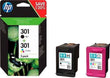 HP 301 Tintenpatrone – Schwarz, Cyan, Magenta, Gelb – 2er-Pack