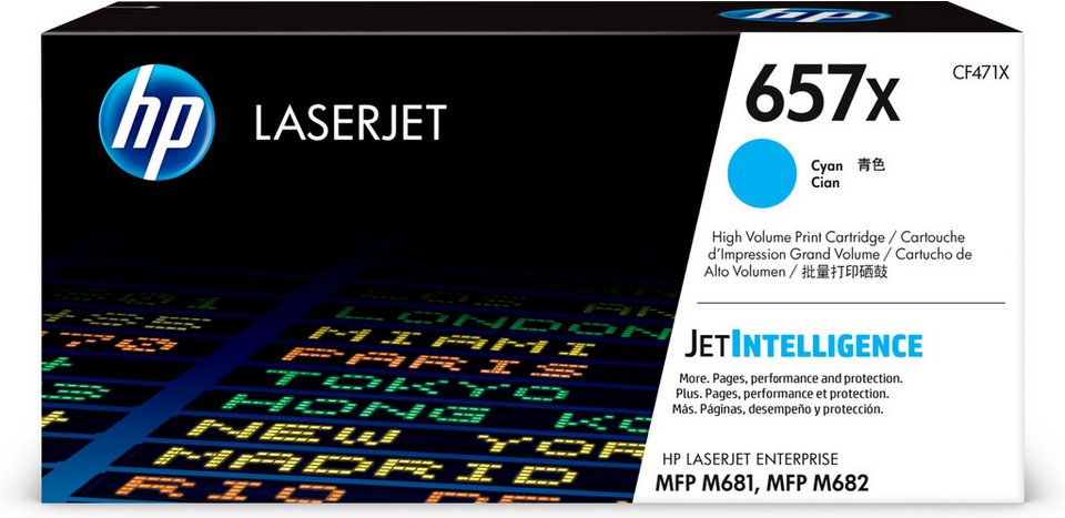 HP 657X Toner – Cyan – 1 Stück