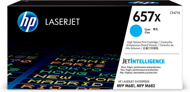 HP 657X Toner – Cyan – 1 Stück