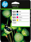 HP 924 Tintenpatrone – Schwarz, Cyan, Magenta, Gelb – 4er-Pack