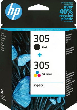 HP 305 Tintenpatrone – Schwarz, Cyan, Magenta, Gelb – 2er-Pack