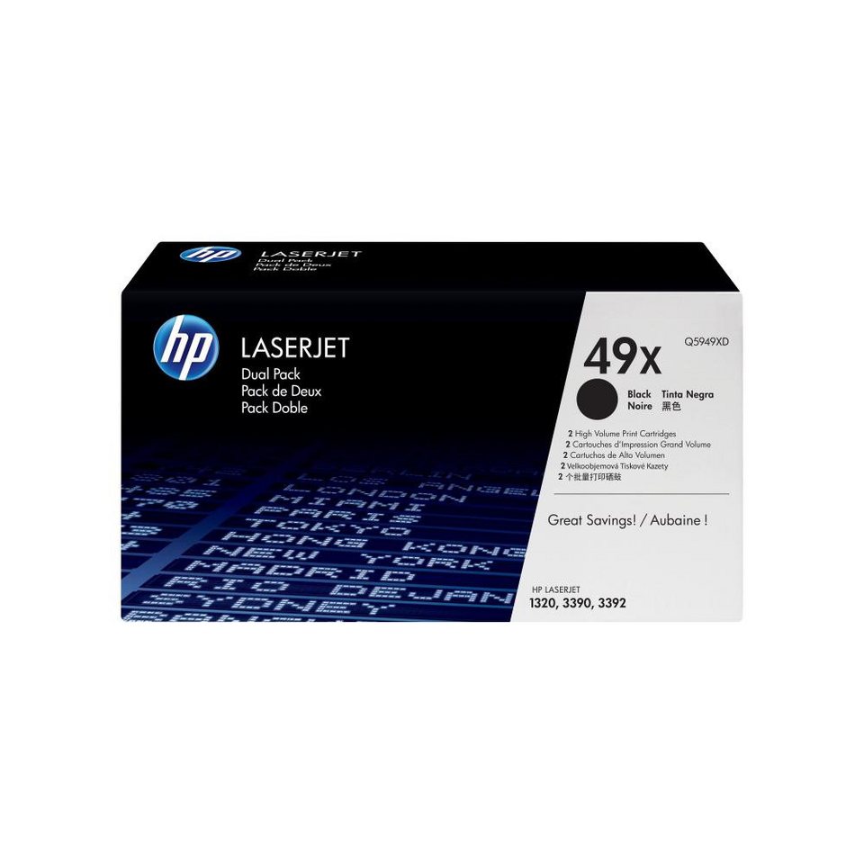 HP 49X Toner – Schwarz – 2er-Pack