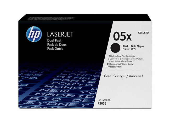 HP 05X Toner – Schwarz – 2er-Pack